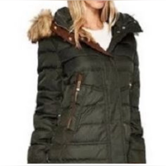 Vince Camuto Olive Puffer Jacket - Picture 8 of 8
